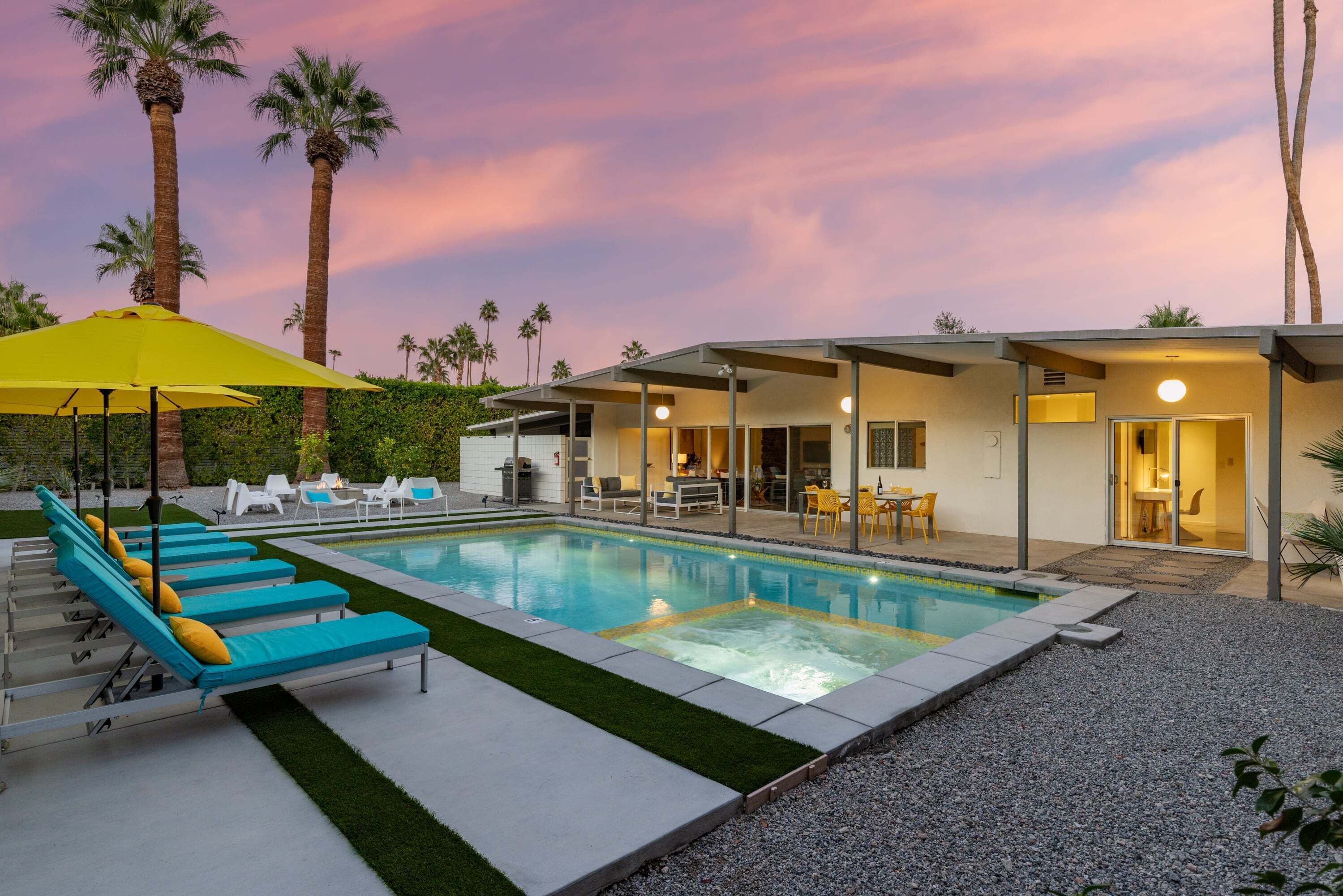 A heated pool