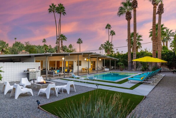 A heated pool