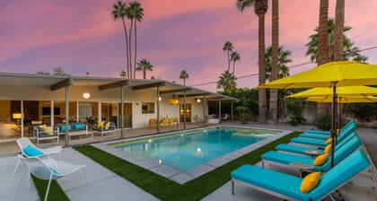 Midcentury Cool: 3 mh, 2 BA House Palm Springs, vuodepaikkoja 6