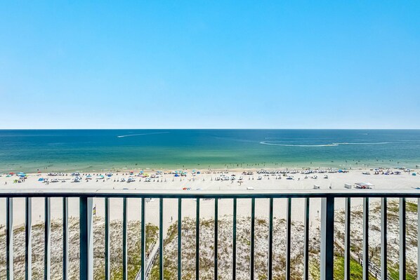 On the beach, windsurfing, kayaking, motor boating