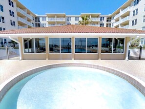 A heated pool