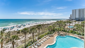 A resort with a pool, beach, and ocean view. - Beach Front, Heart of Destin, Tennis, Walk to Water Park (Destin)