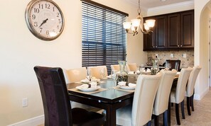 Dining - Sleek Residence with Theater Room at Reunion (Kissimmee)