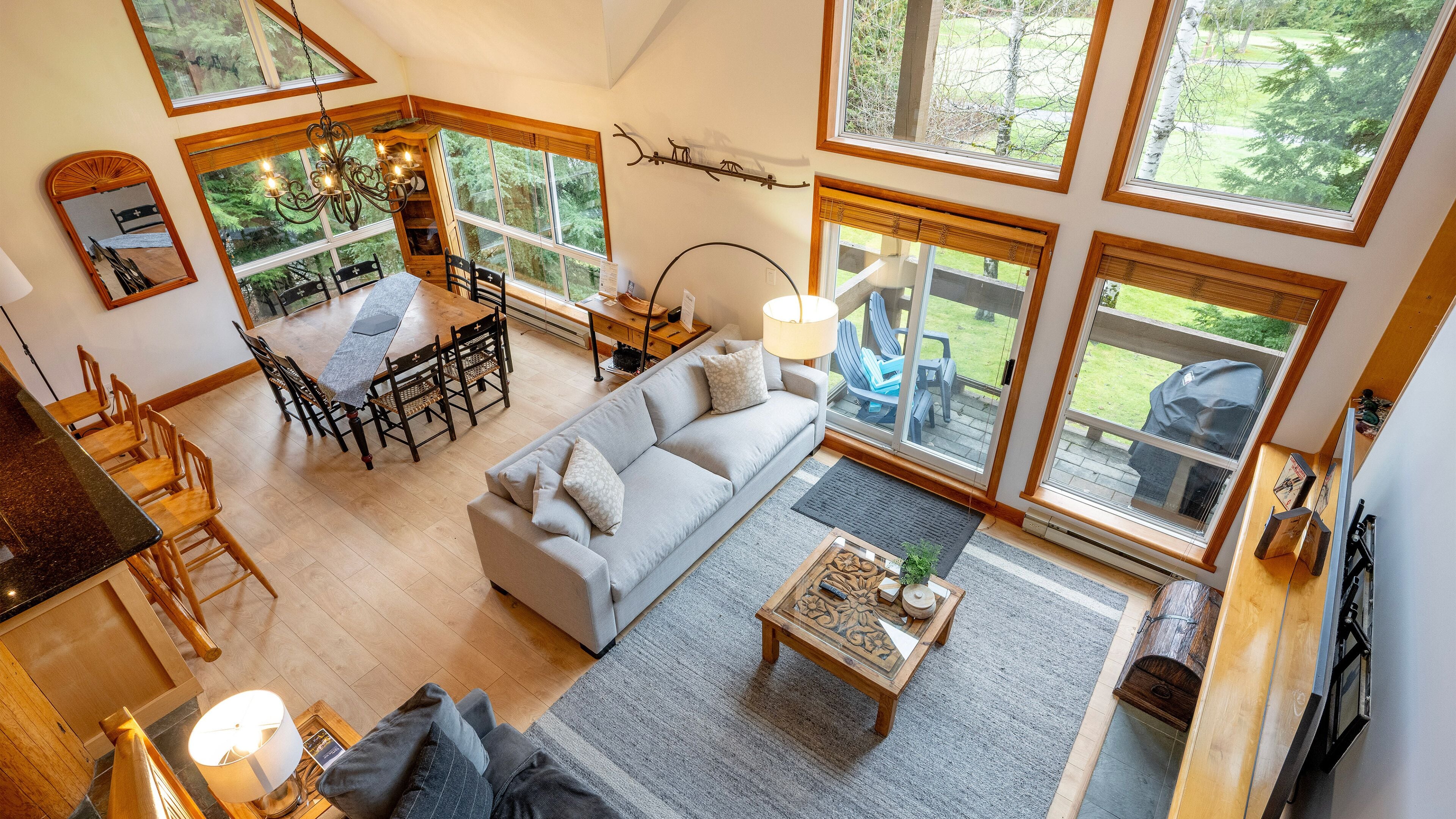 Main Floor - Living Room And Dining Area