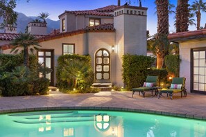 A heated pool - Experience Old Hollywood Glamour! Movie Colony Estate! Pool! Tennis Court! (Palm Springs)
