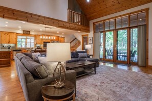 TV, fireplace, DVD player, table football