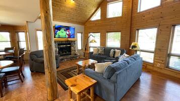 TV connectée, cheminée