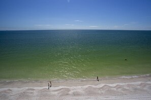 On the beach, beach towels, motor boating, fishing