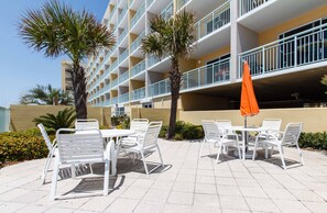 Relax in style with comfortable seating and scenic views.