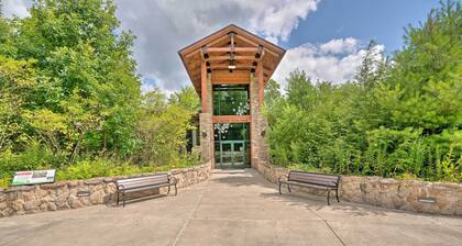 Deck, Hot Tub, Fire Pit: Rustic Cabin in Benezette