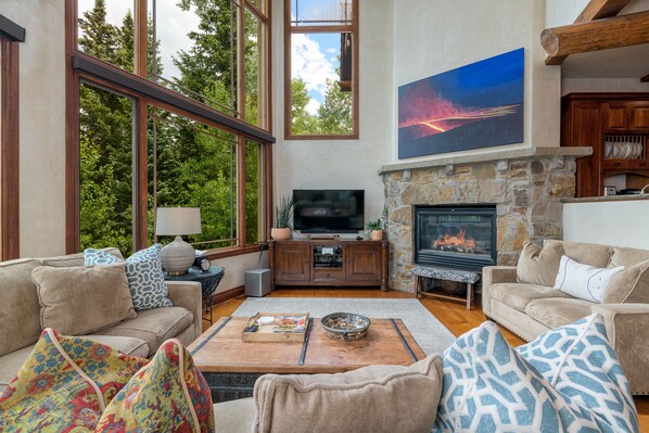 Smart TV, fireplace - Spacious Meadows Home by InvitedHome | Ski In/Out, Village Core (Mountain Village)