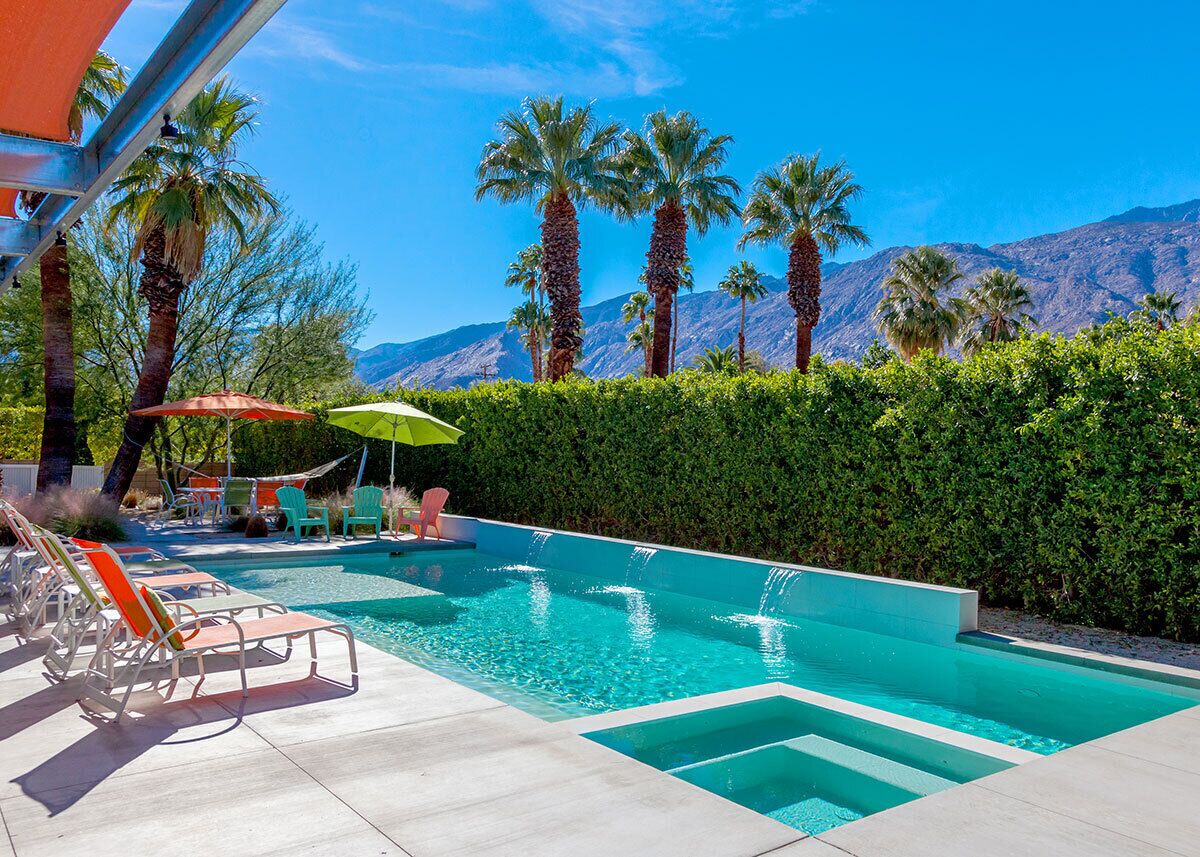 A heated pool