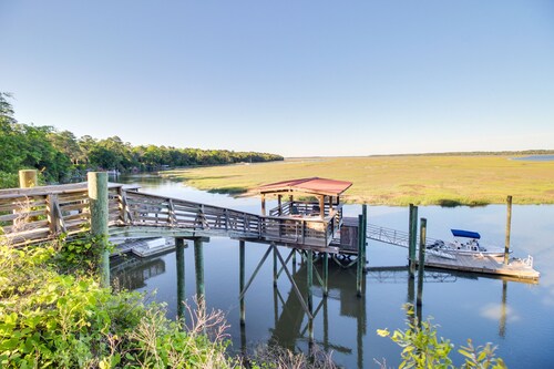 Dock & Views! Waterfront Baisden's Bluff Home