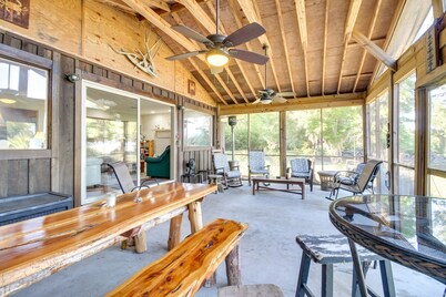 Dock & Views! Waterfront Baisden's Bluff Home
