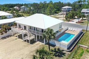 Exterior - Private Pool, 4 Bedroom, Gulf View, Quiet Beaches ~ Treasure Road (Indian Pass)