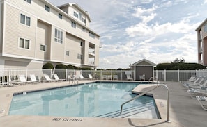 Pool - Upgraded Oceanfront 3BR Condo in WrightsvilleDunes (Wrightsville Beach)