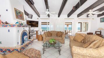 TV, fireplace, DVD player