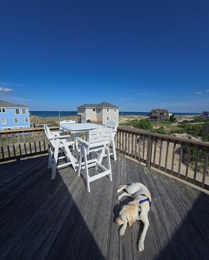 Outdoor dining - Amazing Views, Dog Friendly, 4x4, Pool, Hot Tub, Wild Horses (Carova)
