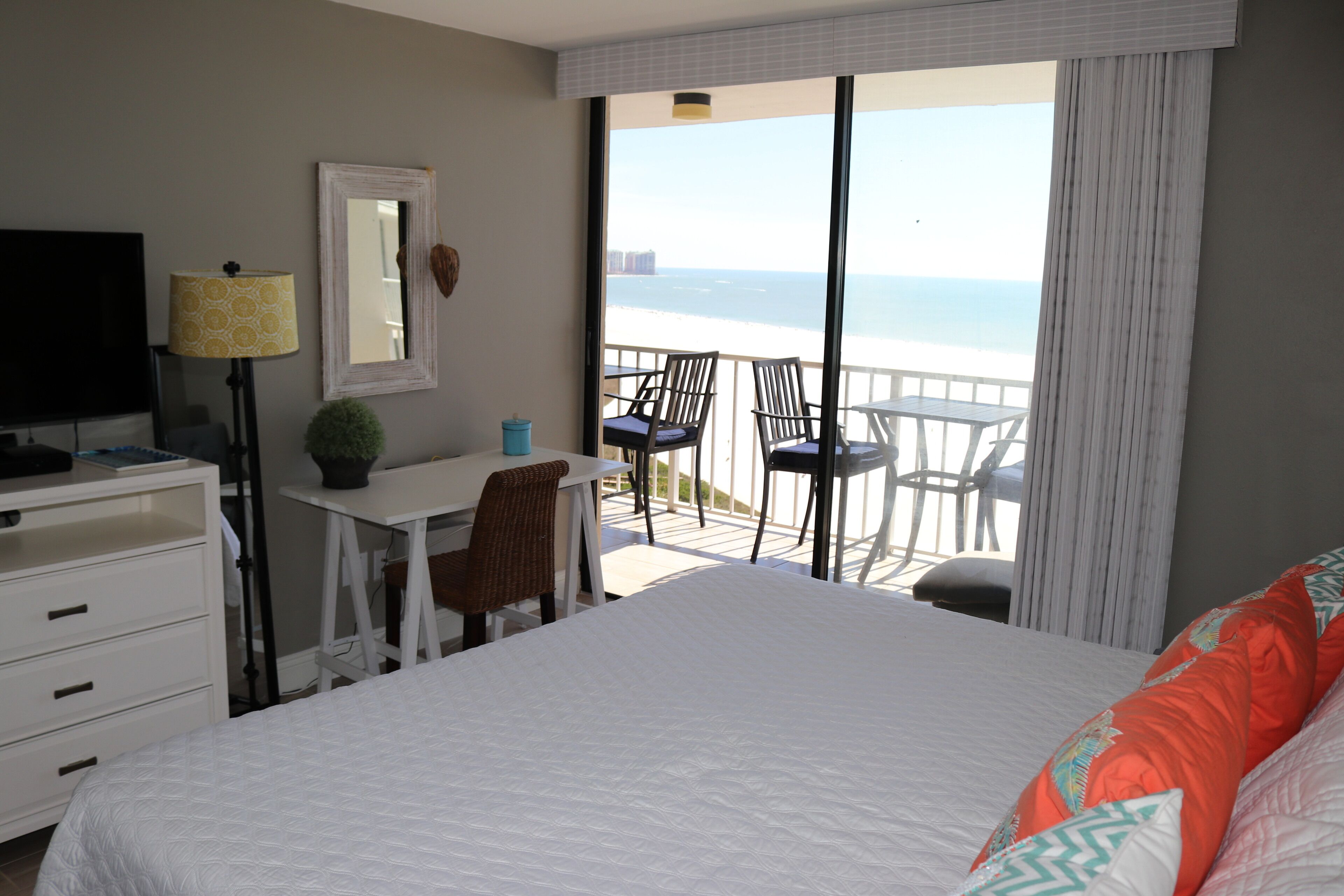 2 bedrooms, blackout drapes, iron/ironing board, WiFi