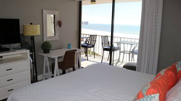 2 bedrooms, blackout drapes, iron/ironing board, WiFi