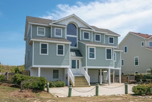 Exterior - JJ's Beach House - Nags Head MP 11, Oceanfront, Pool, Hot Tub, Pool Table, Flex Stays, Pets OK (Nags Head)