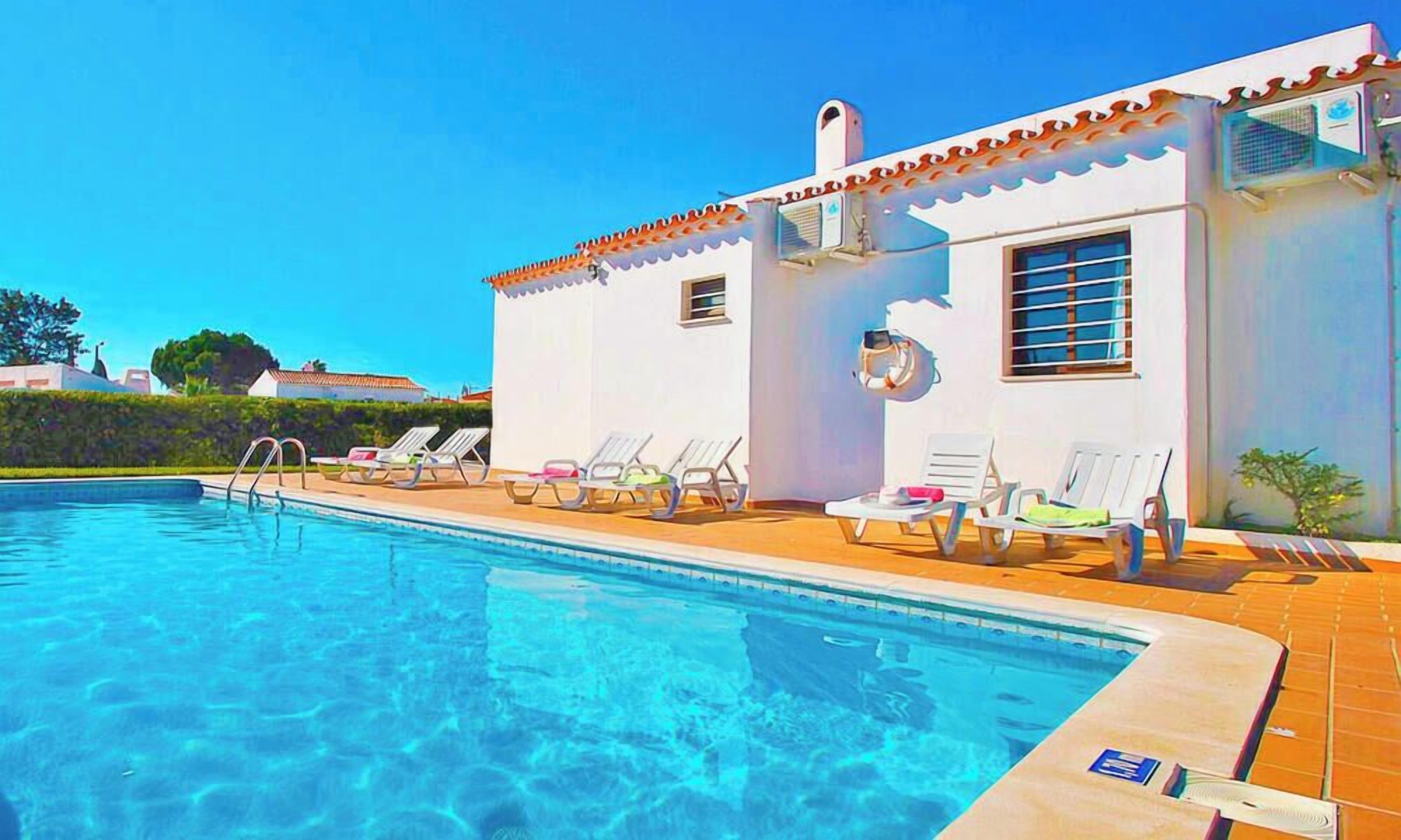A heated pool