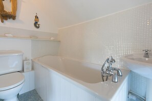 Bathtub, hair dryer
