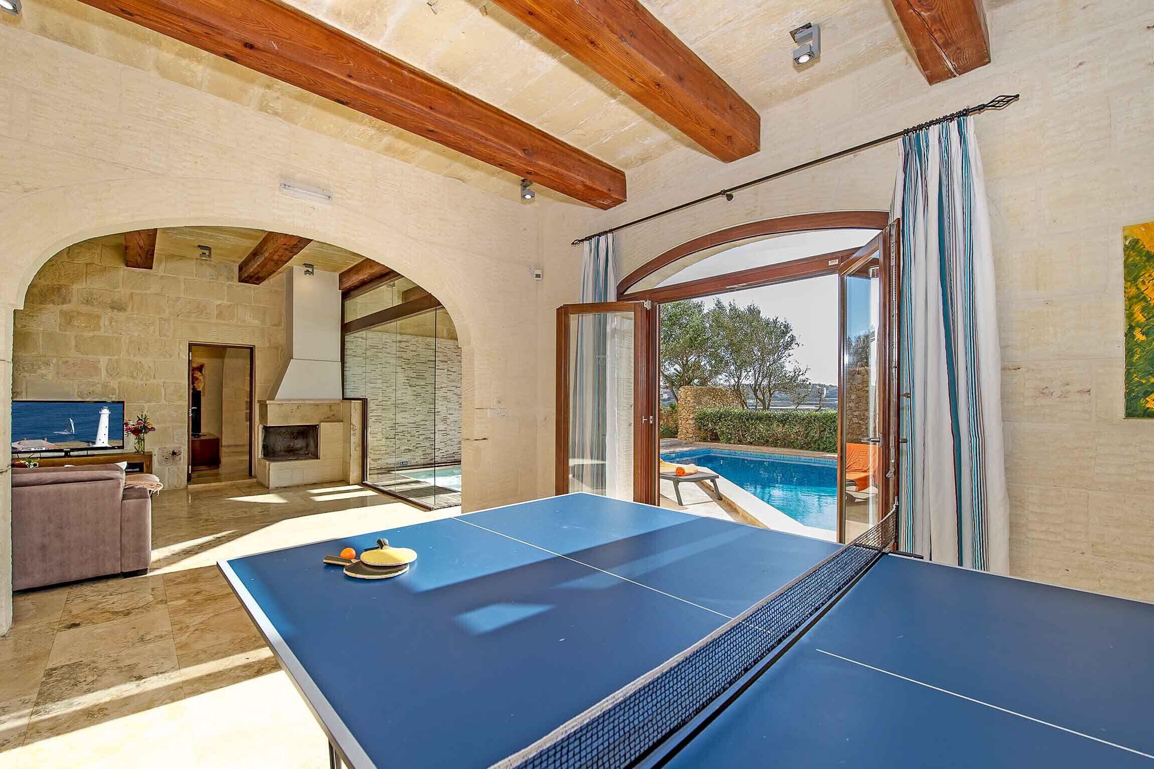 Table tennis area of Dream by Hamlet holiday villa