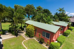 Cabana luxo, 2 quartos, vista para a praia, de frente para a praia | Vista do quarto