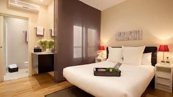 2 chambres, coffres-forts dans les chambres, fer et planche Ă repasser