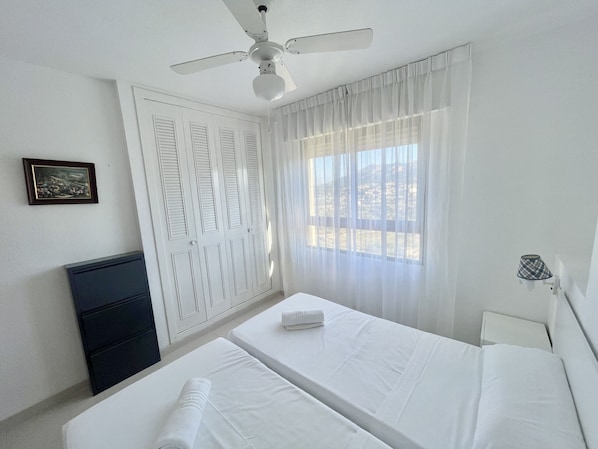 2 slaapkamers, beddengoed