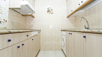 Fridge, microwave, coffee/tea maker, electric kettle