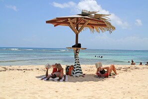 Beach nearby, beach towels