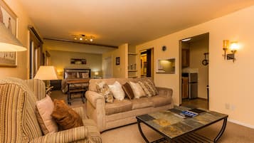 TV, fireplace, DVD player