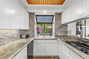 Fridge, microwave, oven, stovetop - Oceanfront Mauna Lani Terrace Condo - Beach Access (Kamuela)