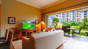 Smart TV, DVD player - Hokulani 108 at Honua Kai ~ Upgraded Ground Floor with Lawn & Easy Beach Access (Kaanapali)