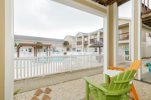 Terrace/patio - Family Beach Escape | 2 Pools, Balcony Views & Beach Walk (Corpus Christi)