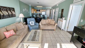 TV, DVD player - Nice Beach-Front, Vacation Condo with Oversized Balcony, Free Beach Chairs! (Panama City Beach)