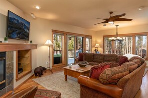 Smart TV, fireplace, DVD player - Ponderosa Pines | Townhome w/ Expansive Views | Hot Tub & Amenity Decks (Winter Park)