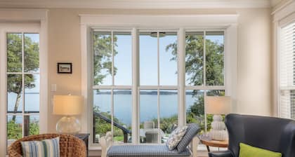 Stunning waterfront 4BR home with fantastic views, manicured garden, & firepit