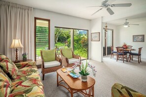 TV, DVD player, stereo - Kahala 913 Ground Floor Garden By Suite Paradise (Koloa)