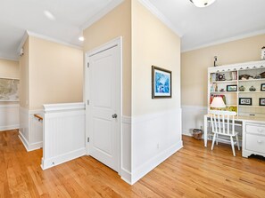 Upper Level Hallway w. Workspace - Lazy Dayz | Pet Friendly, Great for Large Groups! (Tybee Island)