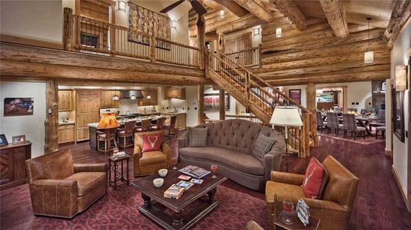 House, 4 Bedrooms | Living area | Flat-screen TV, fireplace - Panorama Lodge South (Steamboat Springs)