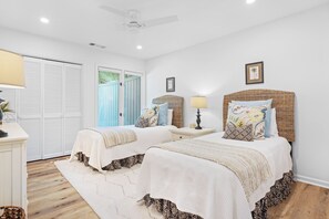 3 bedrooms, iron/ironing board, WiFi, bed sheets