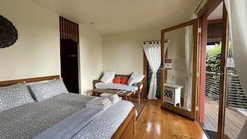 Bungalow Eksklusif, 1 kamar tidur, pemandangan gunung, area taman (Kham) | 1 kamar tidur, seprai premium, dan didekorasi berbeda-beda