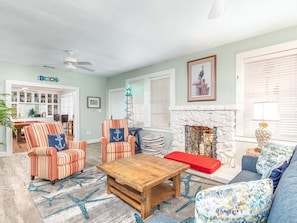 TV, ping pong - Beach Bum Inn | Large Pool, Dual Kitchens, Porch! (Tybee Island)