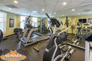 Fitness facility - Indies 410 | 3BR/3BA Beachfront Condo | Sleeps 6 | Wraparound Balcony & Pool (GULF SHORES)
