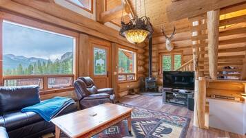 TV, caminetto, console per videogiochi, lettore DVD