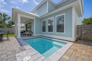 A heated pool