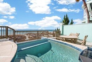 A heated pool